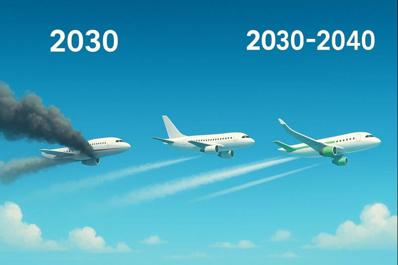 Timeline 2030–2040 — the decade fuel vanished from the skies