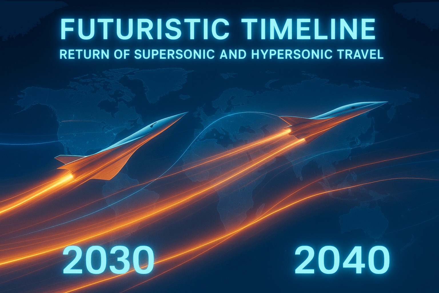 Timeline 2030–2040: The decade speed reclaimed the skies sustainably, business boomed globally, and weekends spanned hemispheres