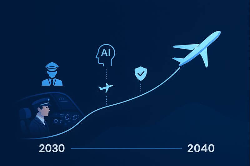 Timeline 2030–2040: The decade human limits faded, safety soared to unprecedented levels, and flying felt effortlessly intelligent