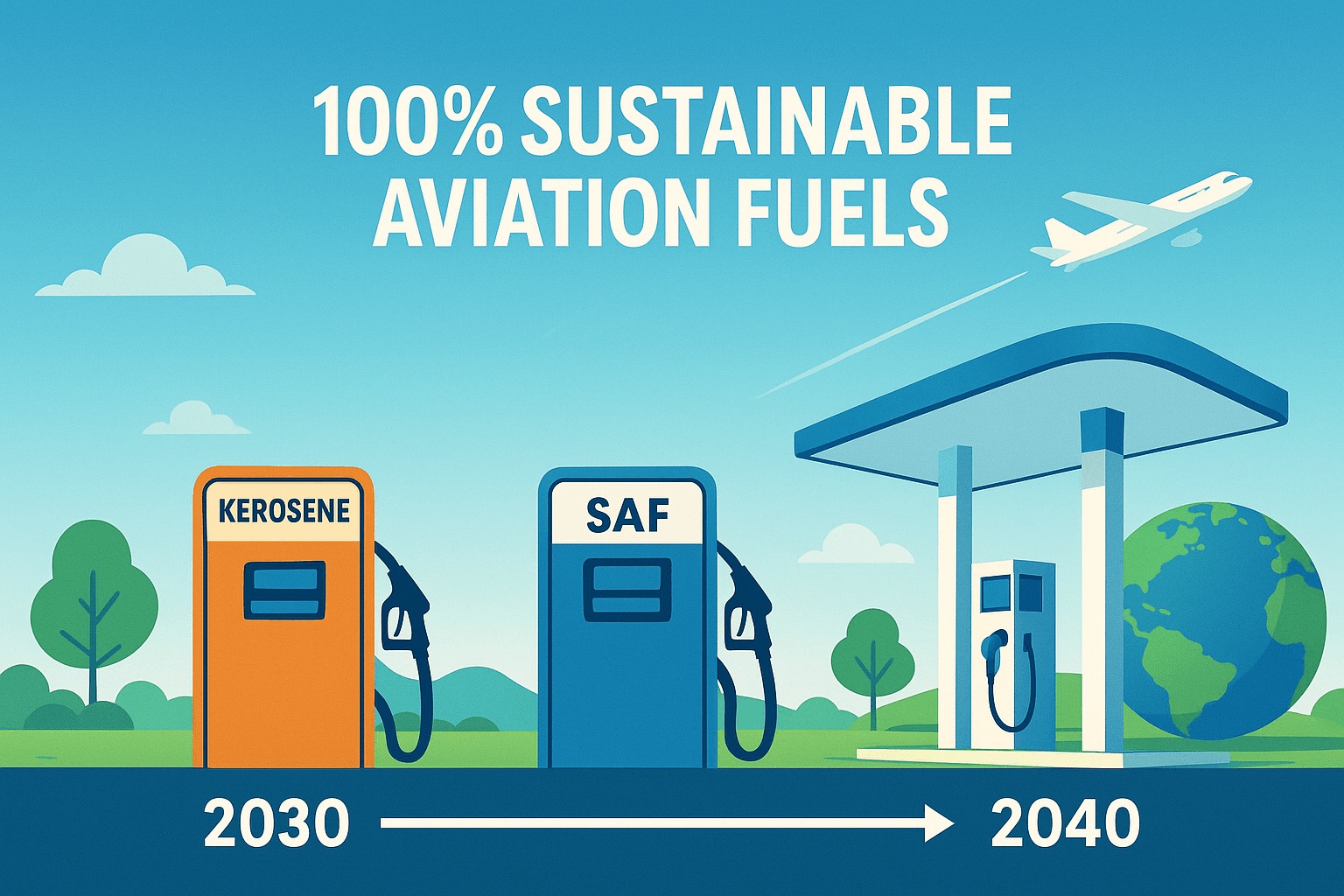 Timeline 2030–2040: The decade dirty fuels phased out, skies truly cleared, and flying aligned with a healthier world